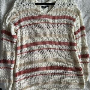 Cream Tan V-Neck Sweater